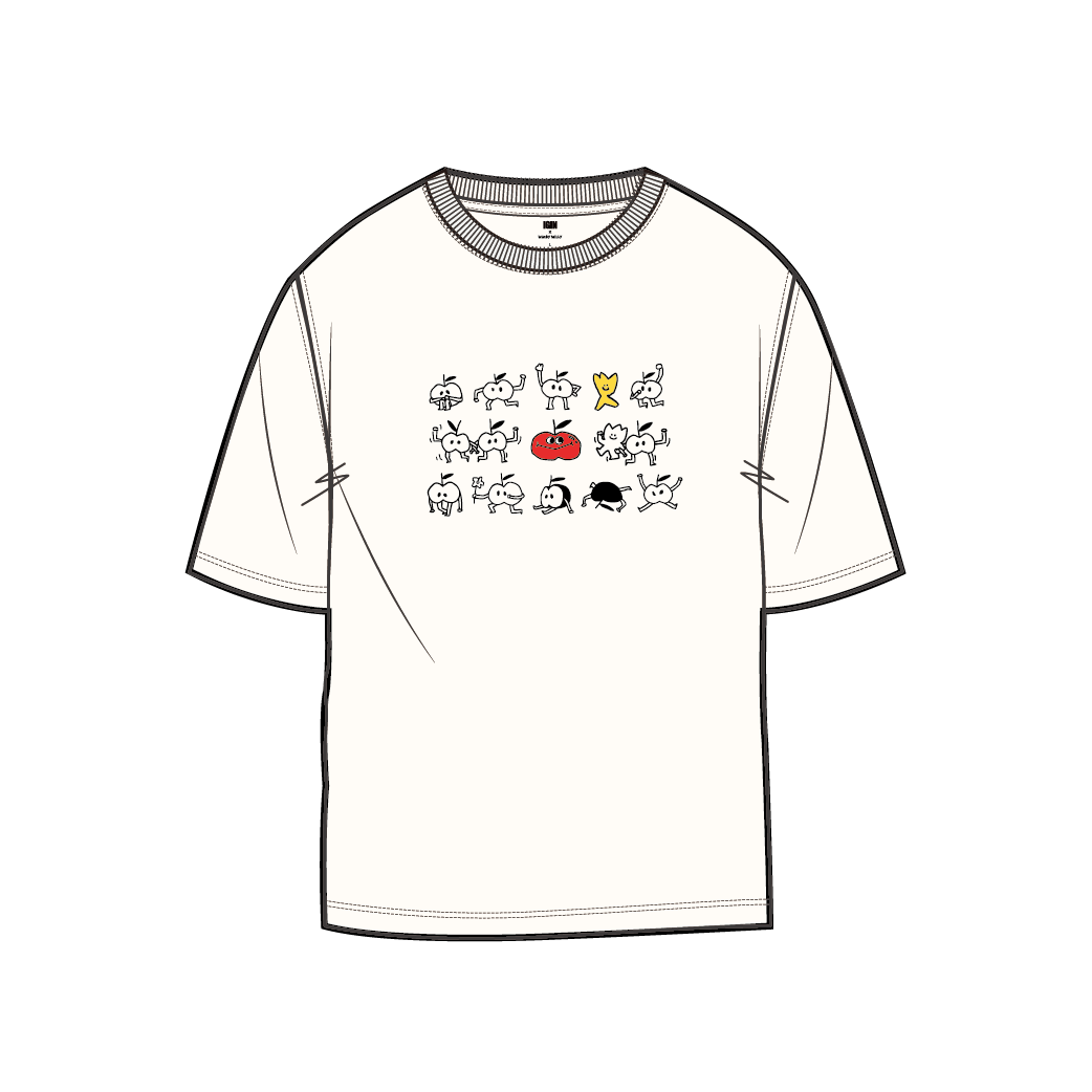IGIN × Wacky Willy コラボTシャツ(ホワイト)